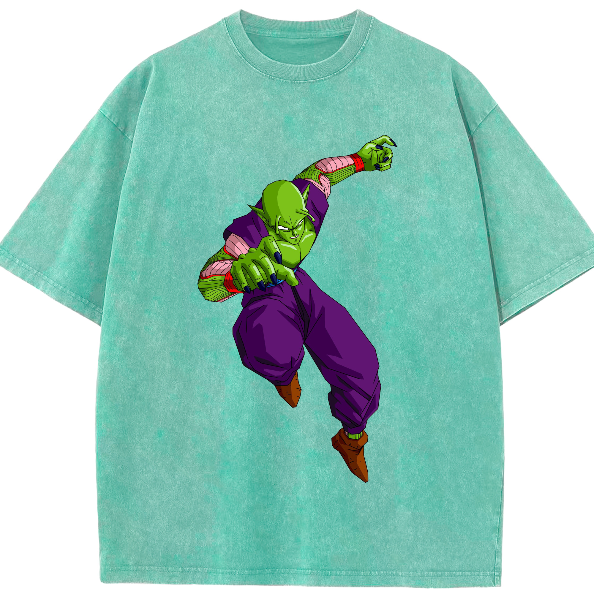 （画像用） ドラゴンボール ピッコロ DRAGON BALL Piccolo 綿100% ヴィンテージ風 半袖Tシャツ（フロントプリント）